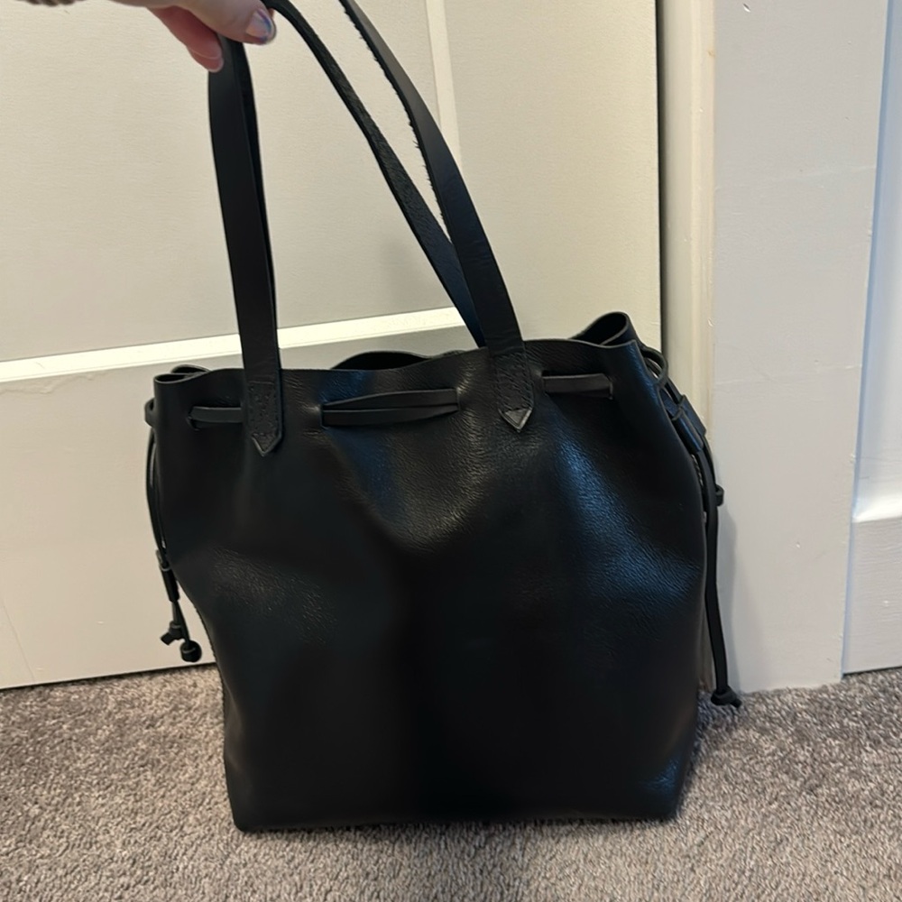 Black Leather Madewell Bag